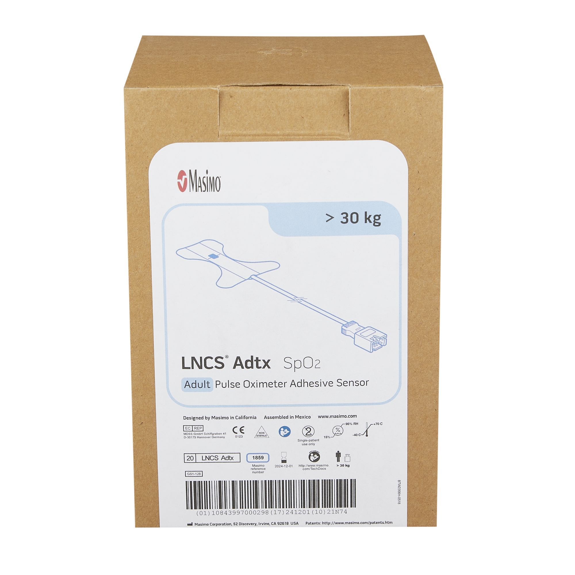 Masimo Corp 1859 - LNCS® Adtx Adhesive Sensor - 20/Box