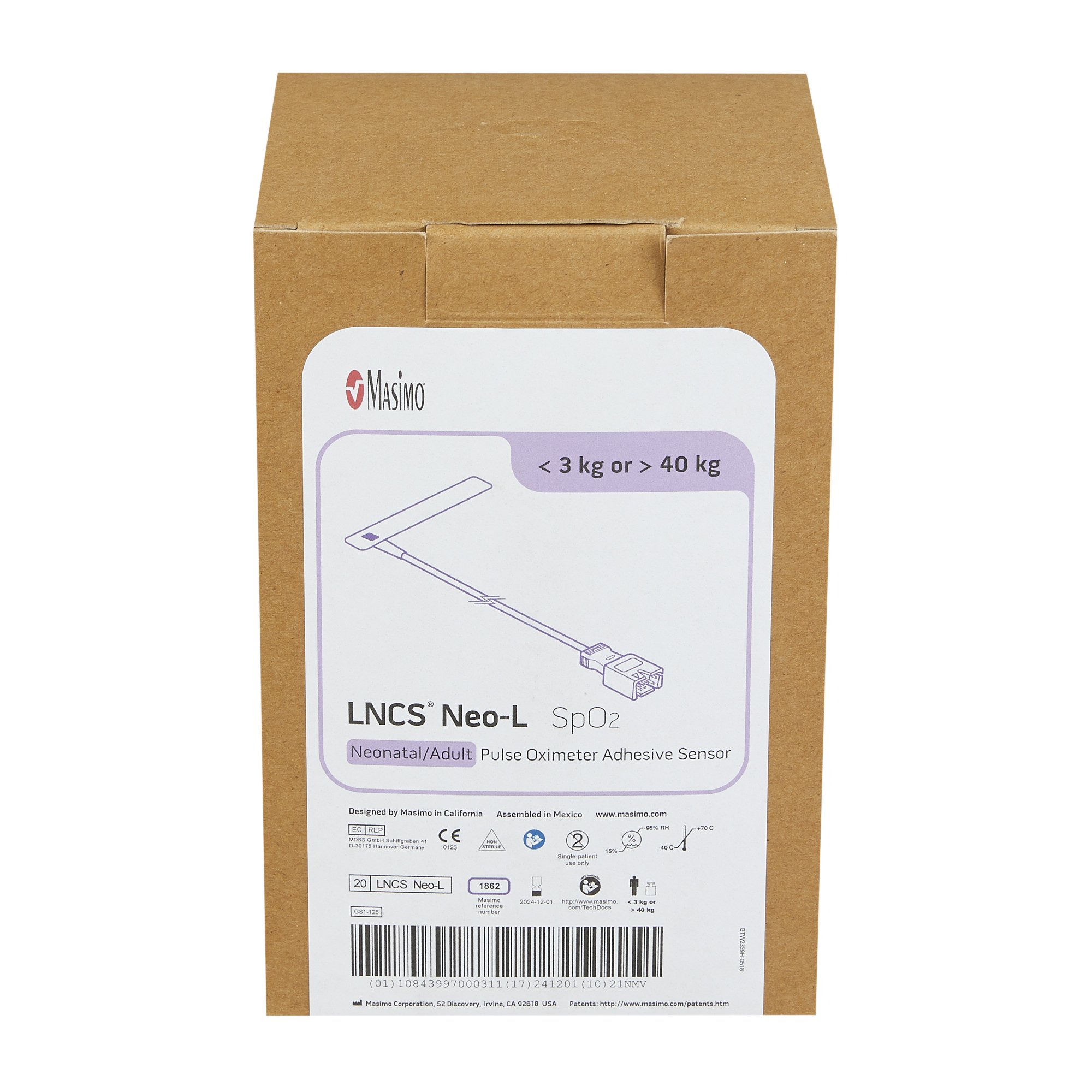 Masimo Corp - 1862 LNCS® Neo-L SpO2 Sensor