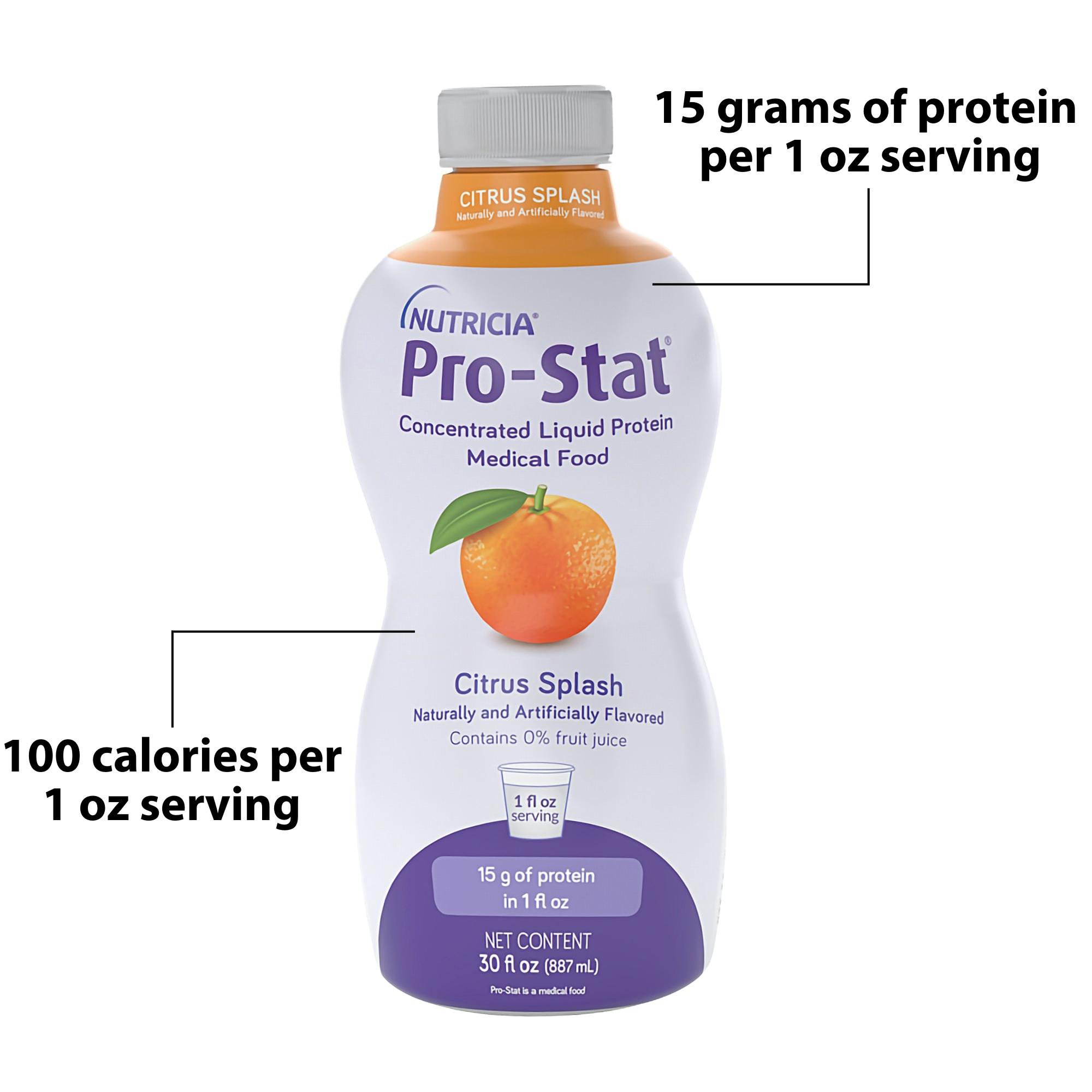 Nutricia North America 78349 - Pro-Stat® Citrus Splash Concentrated Liquid Protein, 30-ounce bottle - 1/Each, 6/Case