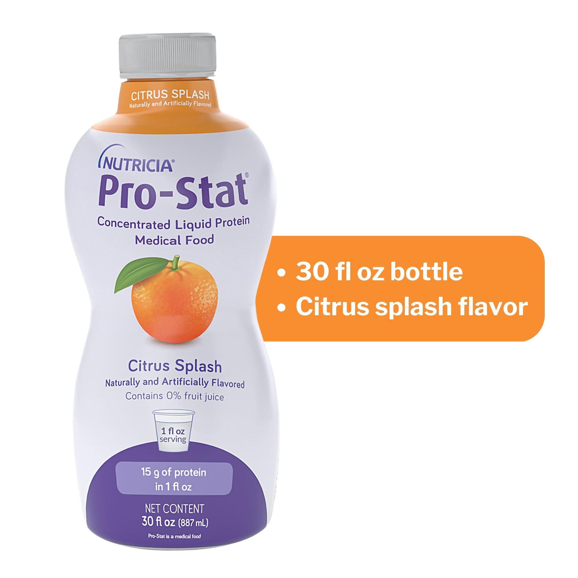 Nutricia North America 78349 - Pro-Stat® Citrus Splash Concentrated Liquid Protein, 30-ounce bottle - 1/Each, 6/Case