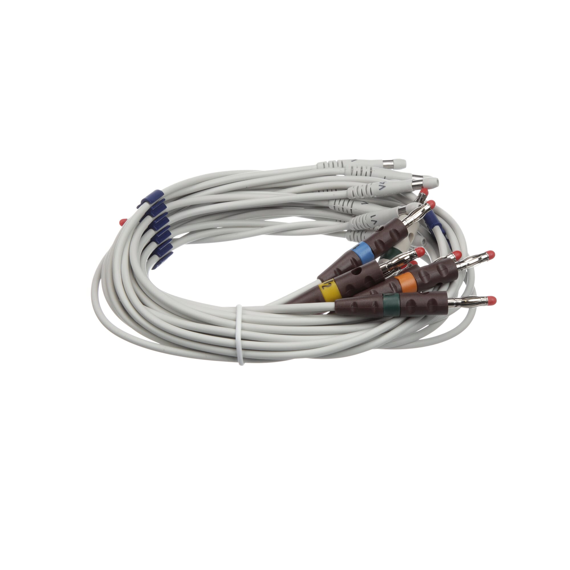 Welch Allyn - 401129 Lead Wire Set 10 Lead, 4 Limb Lead, 6 Precordial, Banana Clip, Replacable For use with CP 100 / CP 200 400293 Patient Cable