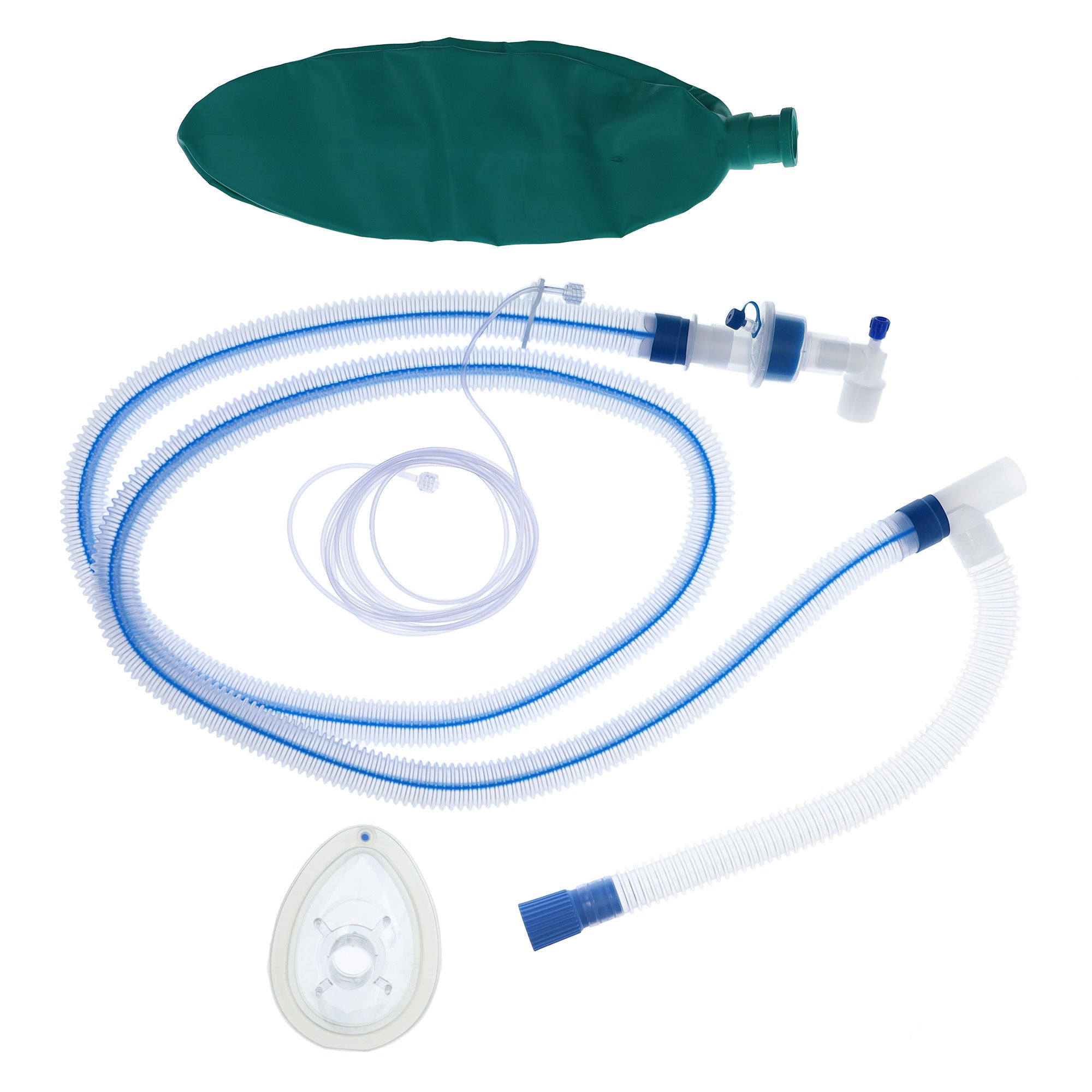 Sun Med - AFNX2004 Anesthesia Breathing Circuit Limb-O™ Corrugated Tube 72 Inch Tube Single Limb Adult 3 Liter Bag Single Patient Use