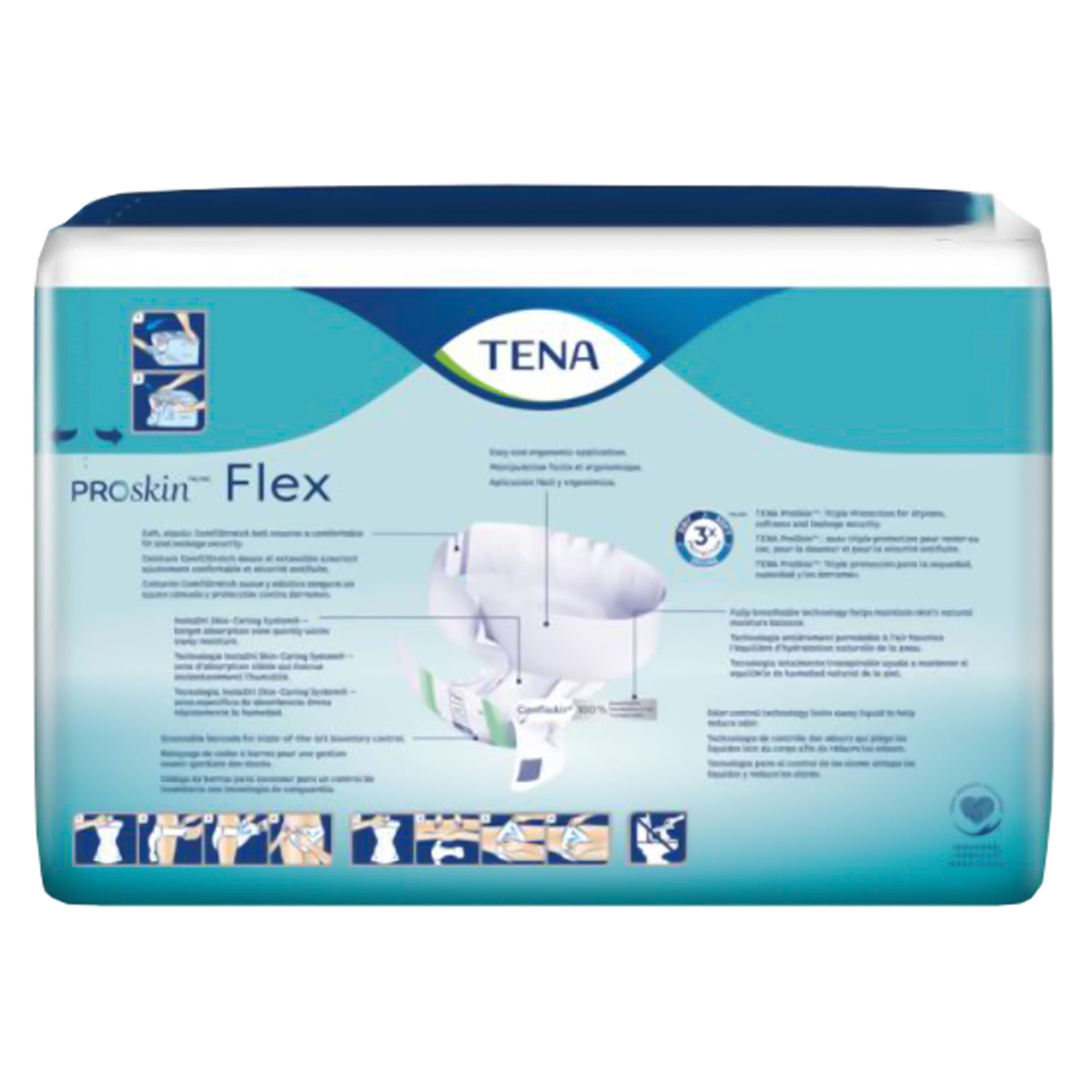 Essity HMS North America Inc - 67837 Incontinence Belted Undergarment TENA® ProSkin™ Flex Maxi Adult Size 12 Unisex Disposable Heavy Absorbency