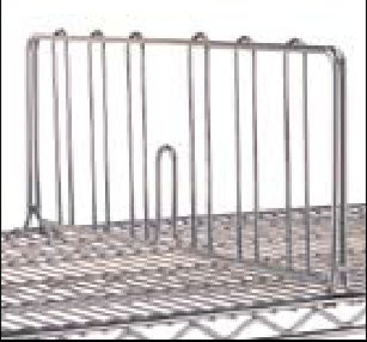 Intermetro Industries - DD21C Shelf Divider Metro® Super Erecta 2 X 8-3/5 X 20-1/2 Inch Chrome Steel