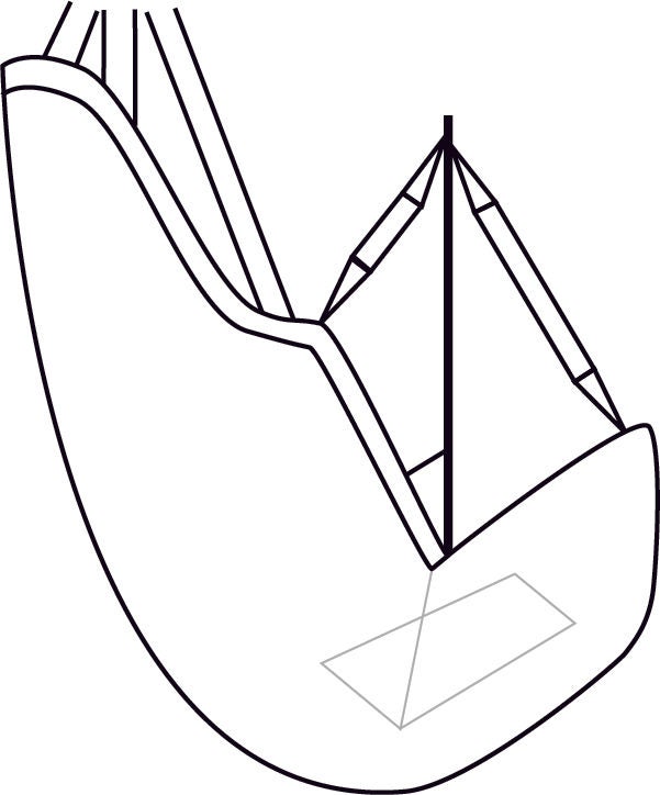 Joerns Healthcare - 110-D Comfort Sling Hoyer® Classic With Head Support Strap Attachment
