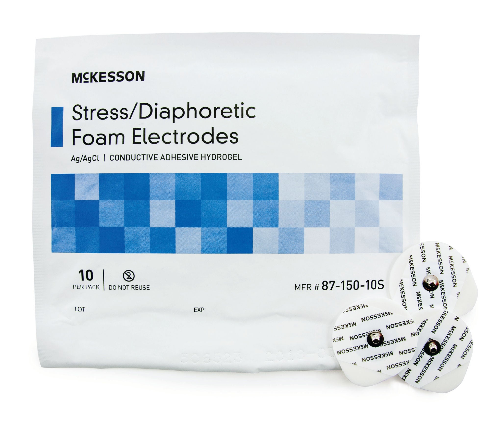 McKesson Brand - 87-150-10S ECG Stress Electrode McKesson Conductive Adhesive Gel
