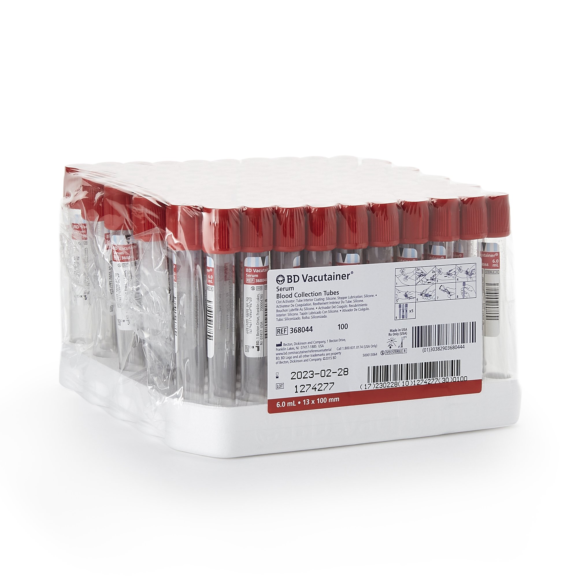 BD Vacutainer Plus Venous Blood Collection Tube 368044 by BD