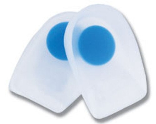 Alimed - 2970003887 Heel Cup AliMed® Blue Dot Medical Grade Silicone Blue / Clear