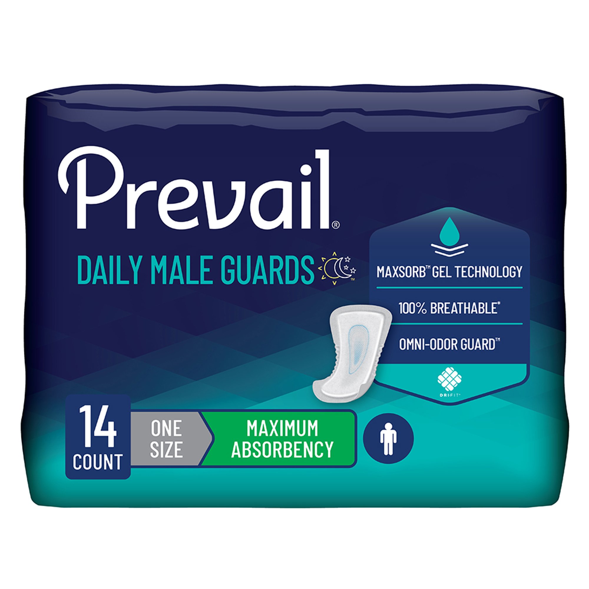 First Quality Products LLC - PV-811 Prevail® Daily Male Guards Maximum Bladder Control Pad
