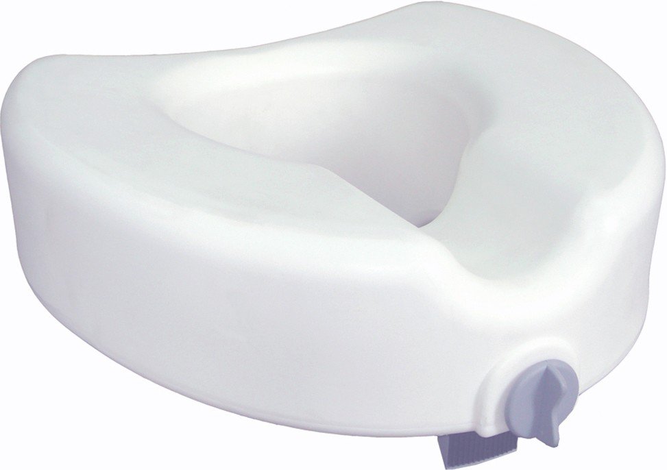 Drive DeVilbiss Healthcare 12014 - drive™ Premium Raised Toilet Seat, 17 x 16.5 x 4.5 Inch - 1/Case