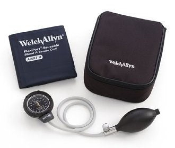 Welch Allyn - DS48-11 Aneroid Sphygmomanometer Unit Welch Allyn™ Platinum Series DS48 Adult Cuff Arm Nylon Cuff 23 - 40 cm Pocket Aneroid