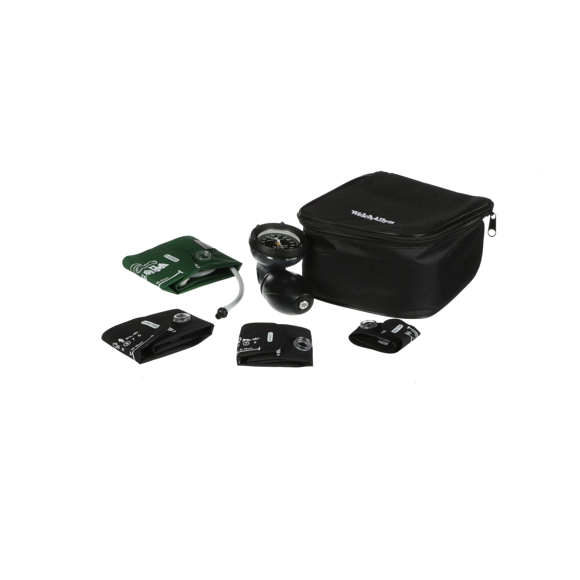 Welch Allyn - DS58-PD Aneroid Sphygmomanometer Unit Welch Allyn™ Platinum Series DS48 Multiple Sizes Arm Nylon Cuff Palm Aneroid
