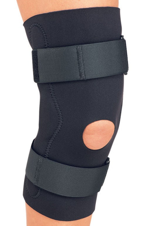 DJO - 11-0673-3 Knee Brace DonJoy® Economy Medium Hook and Loop Strap Closure 18-1/2 to 21 Inch Thigh Circumference / 14 to 15 Inch Mid-Patella Circumference / 14 to 16 Inch Calf Circumference Left or Right Knee