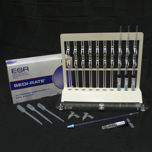 Globe Scientific - 3467 Hematology Test Kit Sedi-Rate™ Erythrocyte Sedimentation Rate (ESR) 100 Tests CLIA Waived