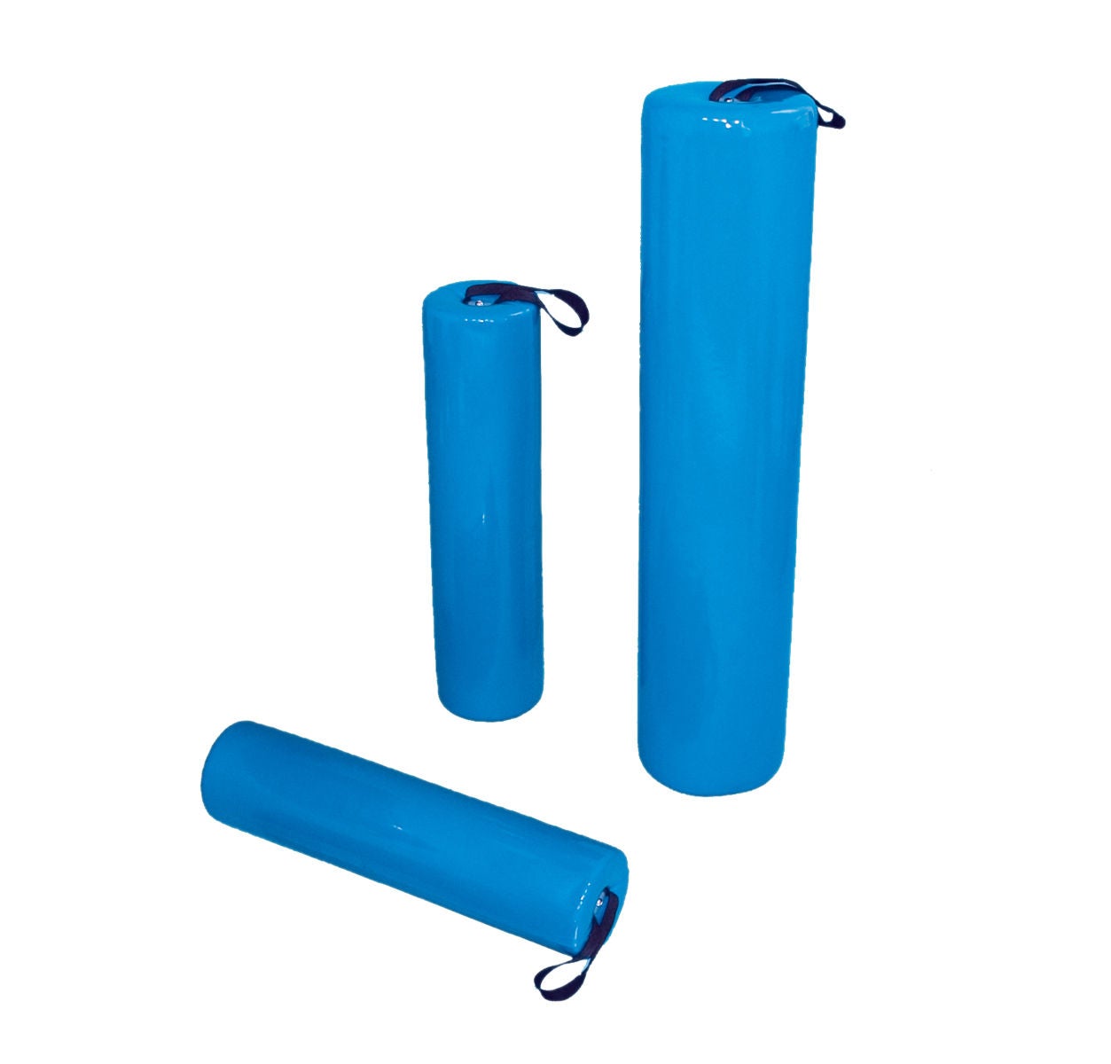 Fabrication Enterprises - 30-1002 Skillbuilders® Round Therapy Foam Roller Blue Foam 8 X 24 Inch