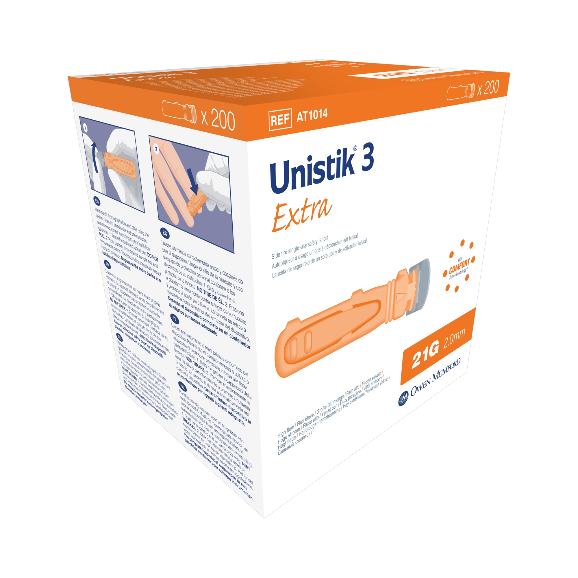 Owen Mumford - AT 1014 Unistik® 3 Extra Safety Lancet