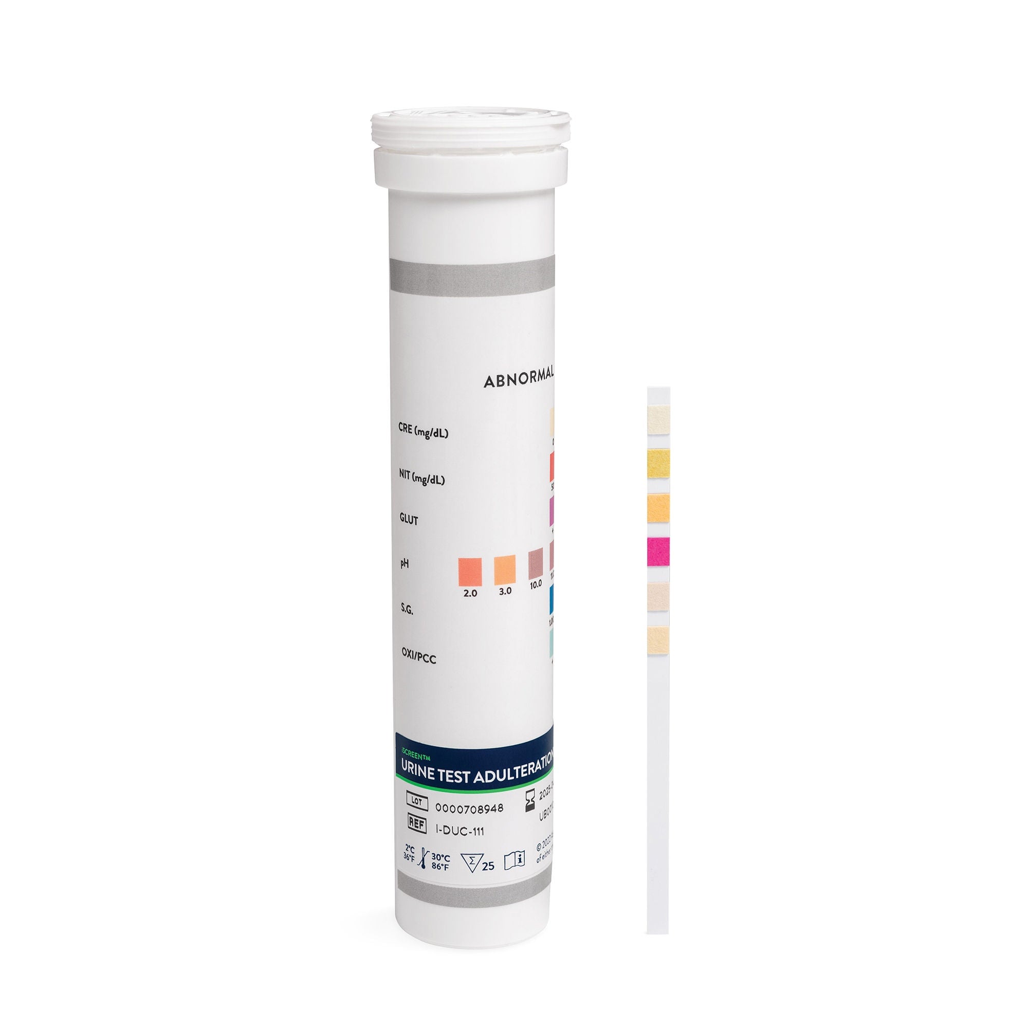 Abbott Rapid Dx North America LLC - I-DUC-111 Drugs of Abuse Test Kit iScreen® Creatinine, Glutaraldehyde, Nitrites, Oxidants / Pyridinium Chlorochromate, pH, Specific Gravity 25 Tests Non-Regulated