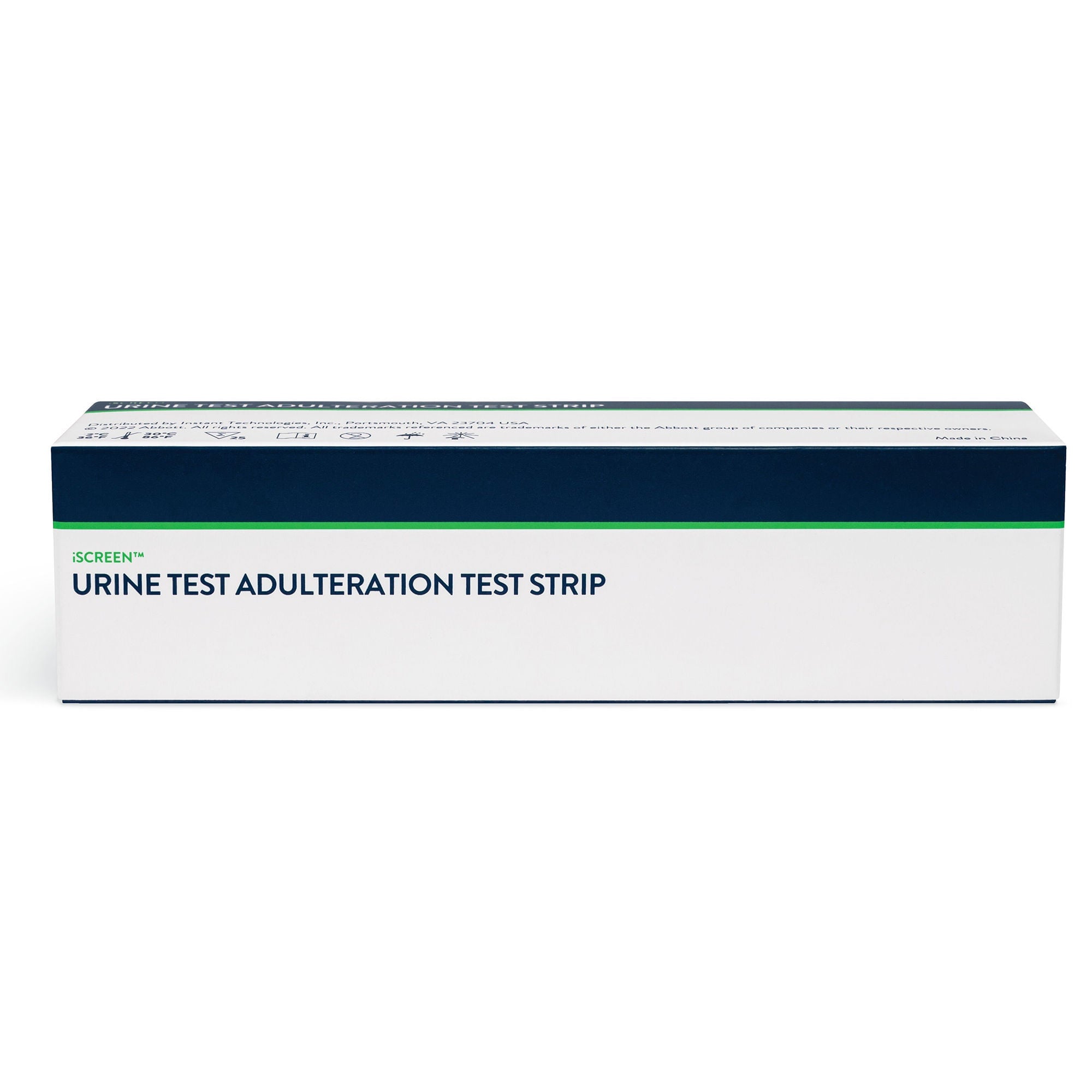 Abbott Rapid Dx North America LLC - I-DUC-111 Drugs of Abuse Test Kit iScreen® Creatinine, Glutaraldehyde, Nitrites, Oxidants / Pyridinium Chlorochromate, pH, Specific Gravity 25 Tests Non-Regulated