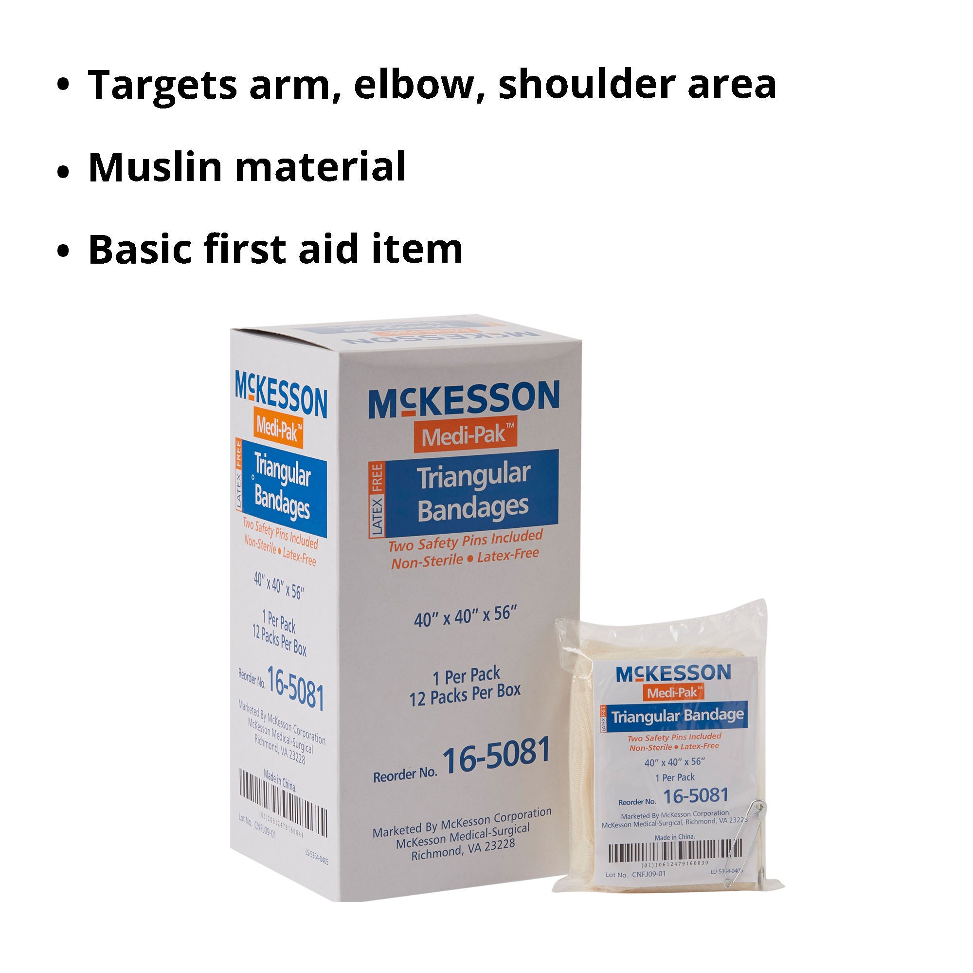 McKesson Brand - 16-5081 McKesson Triangular Bandage