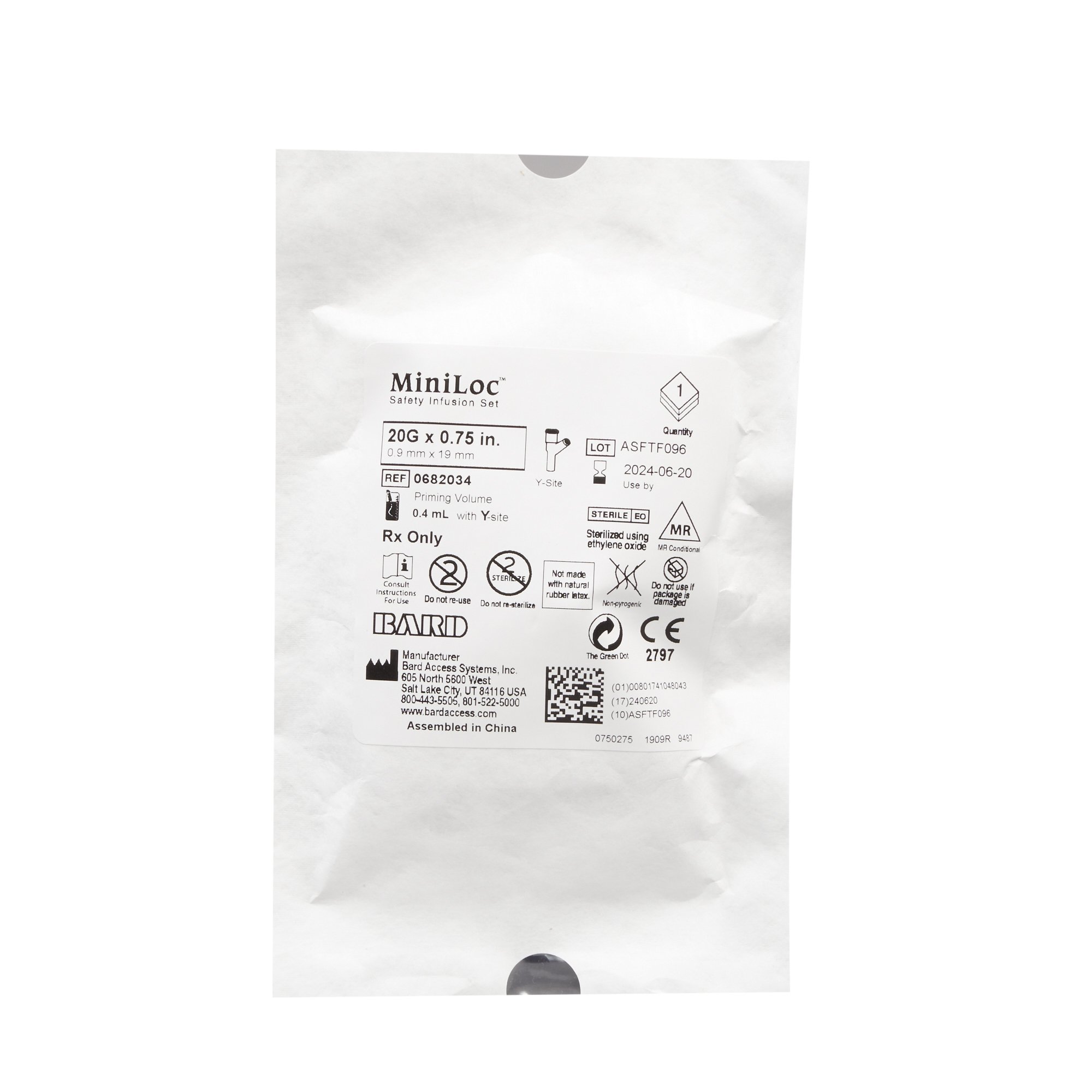 BD - 0682034 MiniLoc™ Huber Infusion Set