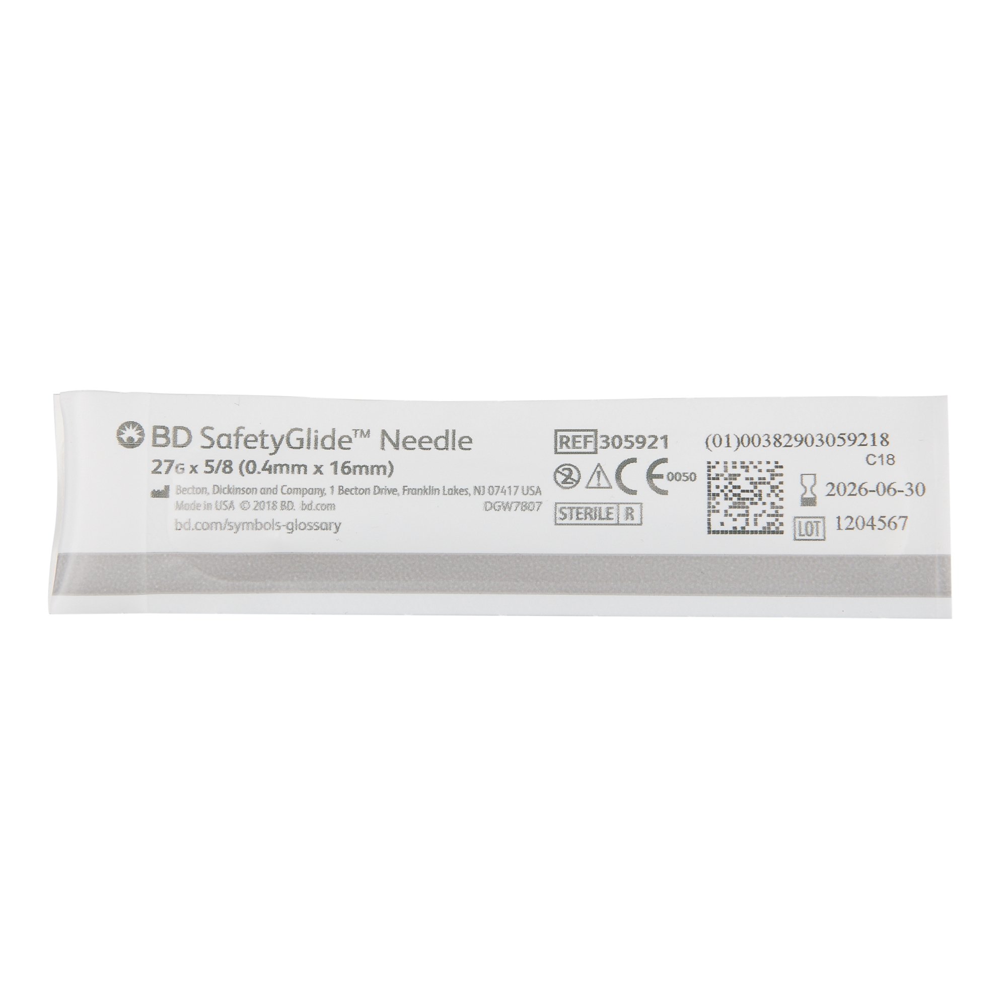 SafetyGlide Safety Hypodermic Needle 305921 by BD