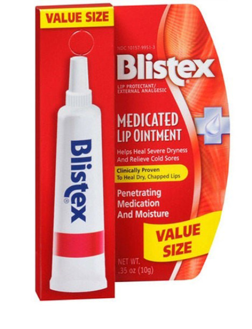 Blistex - 10157995103 Lip Balm Blistex® Medicated 0.35 oz. Ointment Tube Flavored