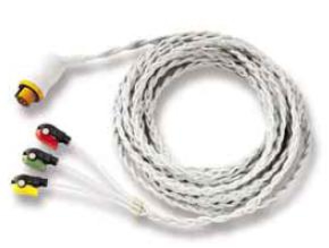 Sun Med - 545318 ECG Cable 1.25 m, 5 Lead, Clip Adapter 300 Series AAMI