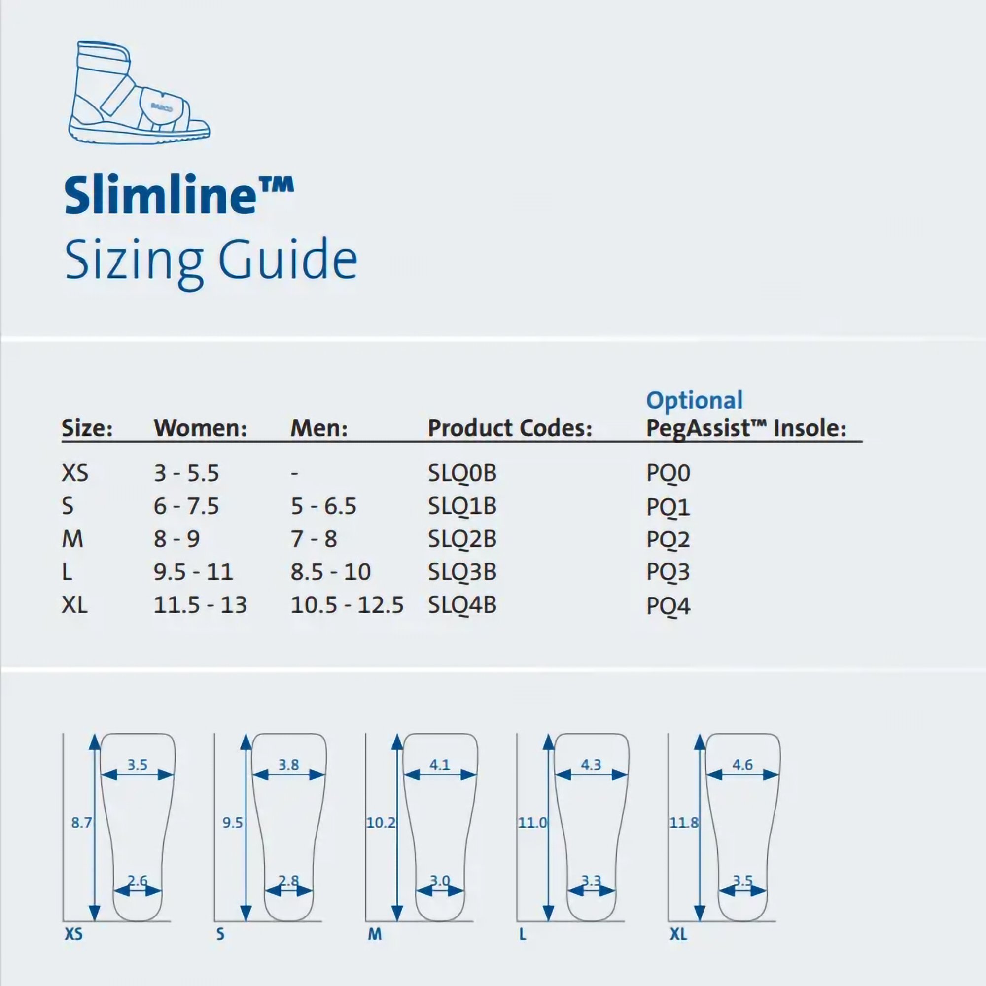 Darco International SLQ3B - Darco® SlimLine™ Cast Boot, Large - 1/Each, 36/Case