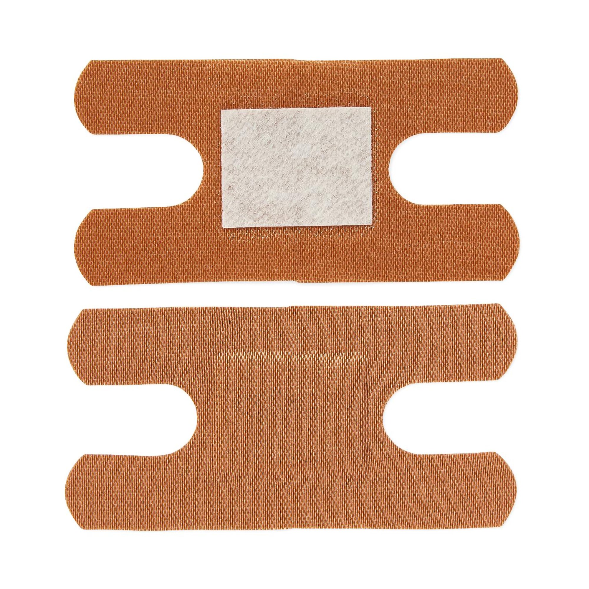 Medline NON25510 - Comfort Cloth® Knuckle Tan Adhesive Strip, 1-1/2 x 3 Inch - 100/Box, 1200/Case