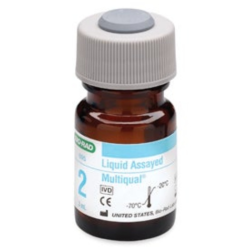 Bio-Rad Laboratories - 695 Liquid Assayed Chemistry Control Multiqual® Multiple Analytes Level 2 12 X 3 mL