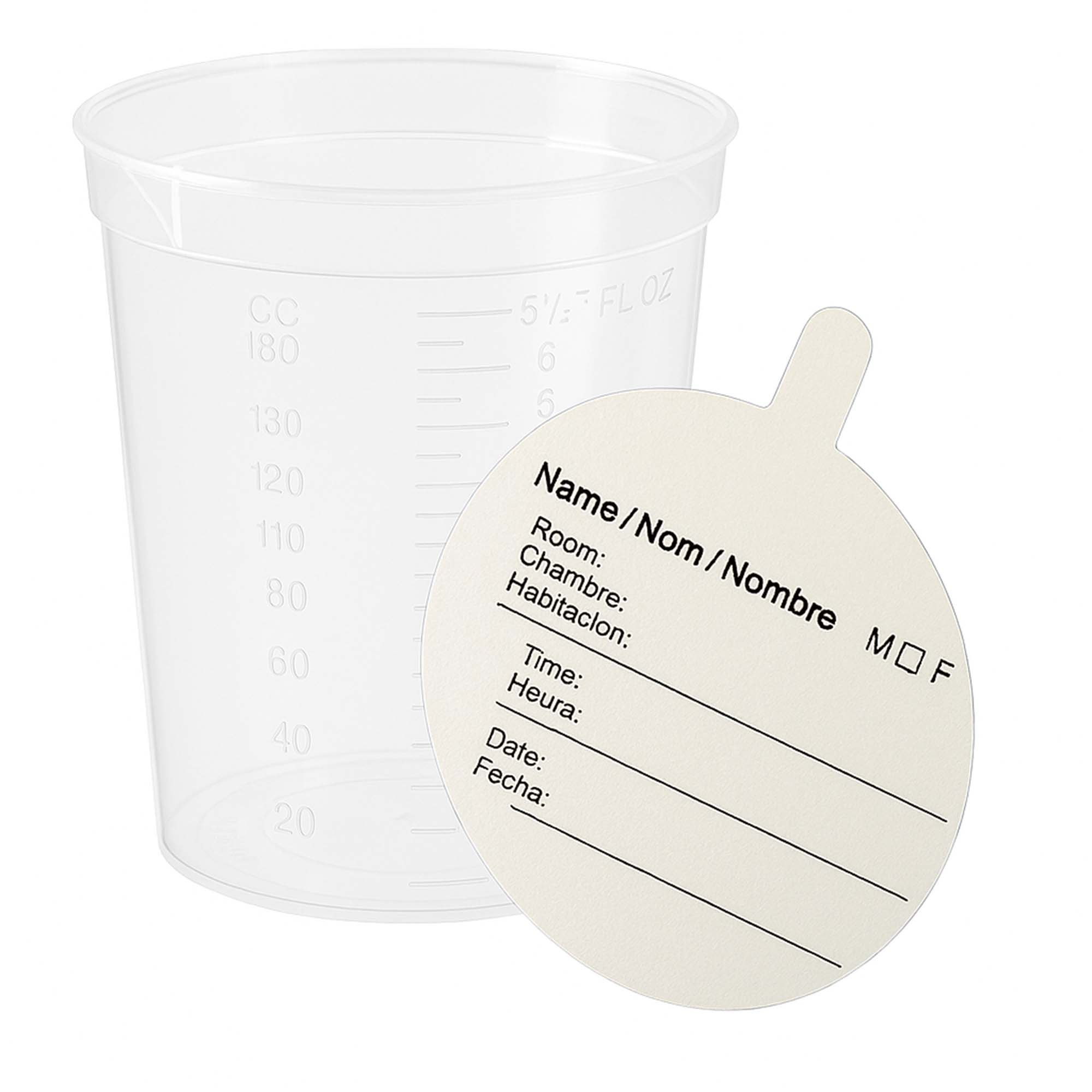 Globe Scientific 5920 - Globe Scientific Specimen Container with Pour Spout, 192 mL - 25/Pack, 500/Case
