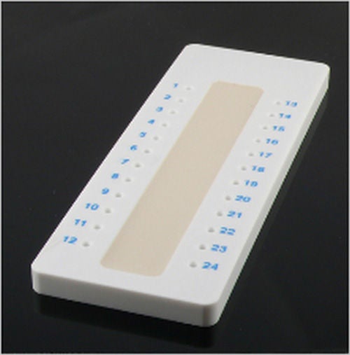 Globe Scientific - 51601 Capillary Tube Holding Tray 24 Place with Sigillum Wax Sealent For Microhematocrit Capillary Tubes