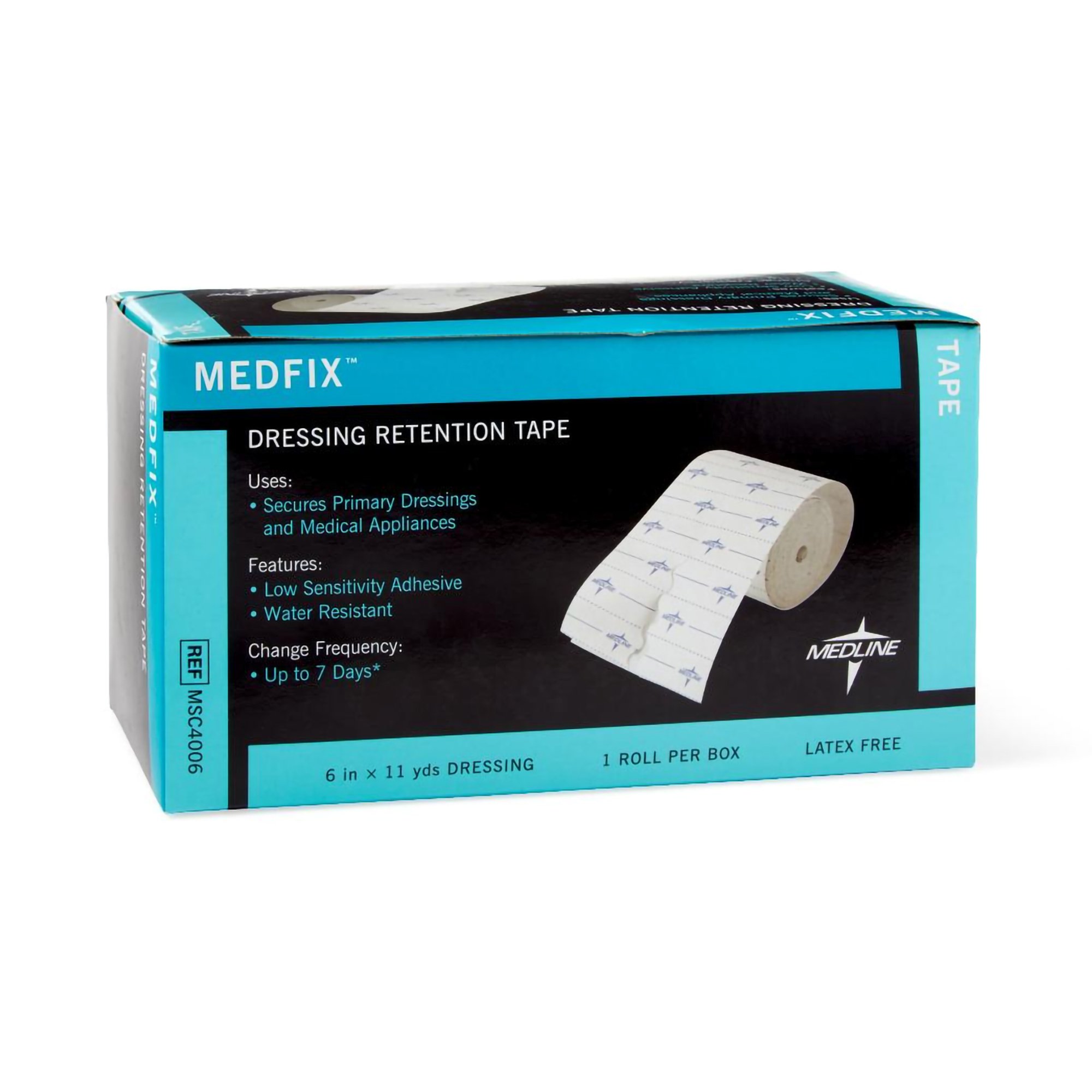 Medline MSC4006 - MedFix™ Nonwoven Dressing Retention Tape, 6 Inch x 11 Yard, White - 1/Box