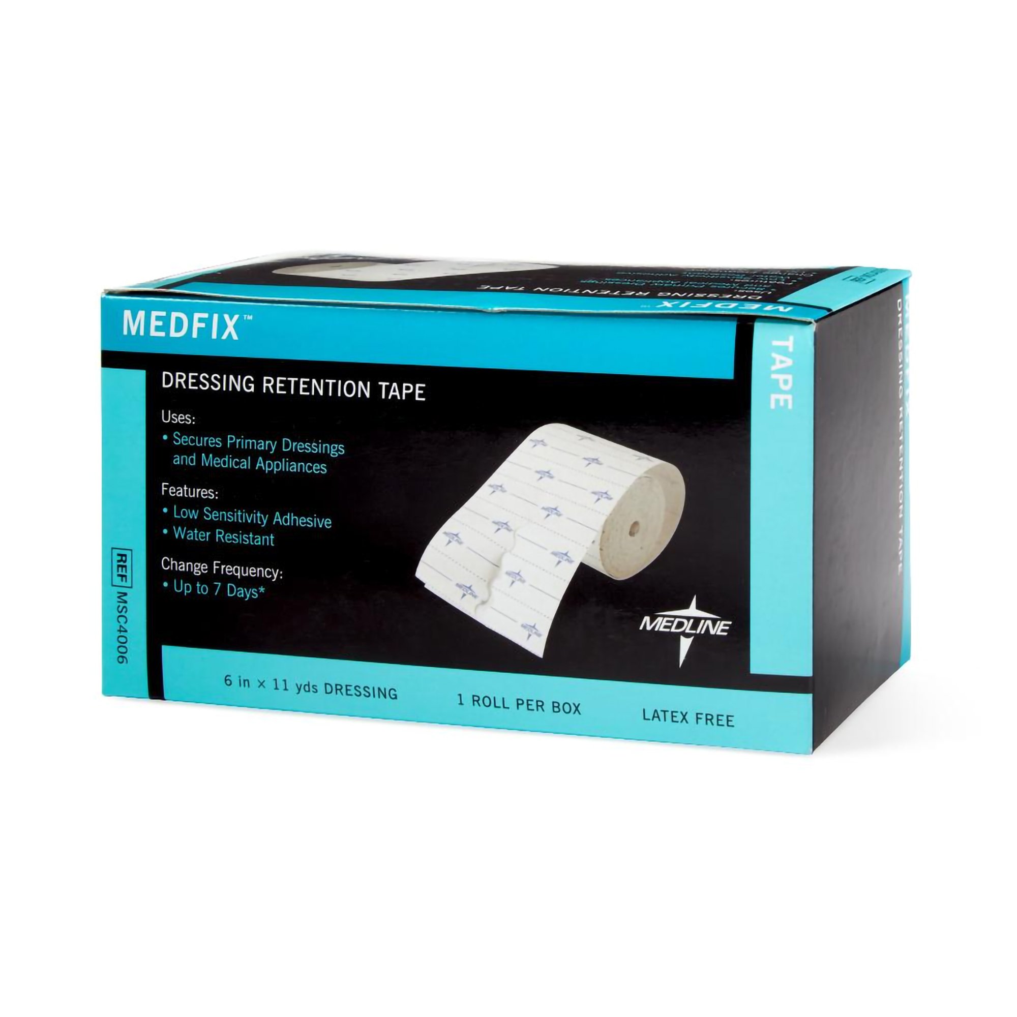 Medline MSC4006 - MedFix™ Nonwoven Dressing Retention Tape, 6 Inch x 11 Yard, White - 1/Box