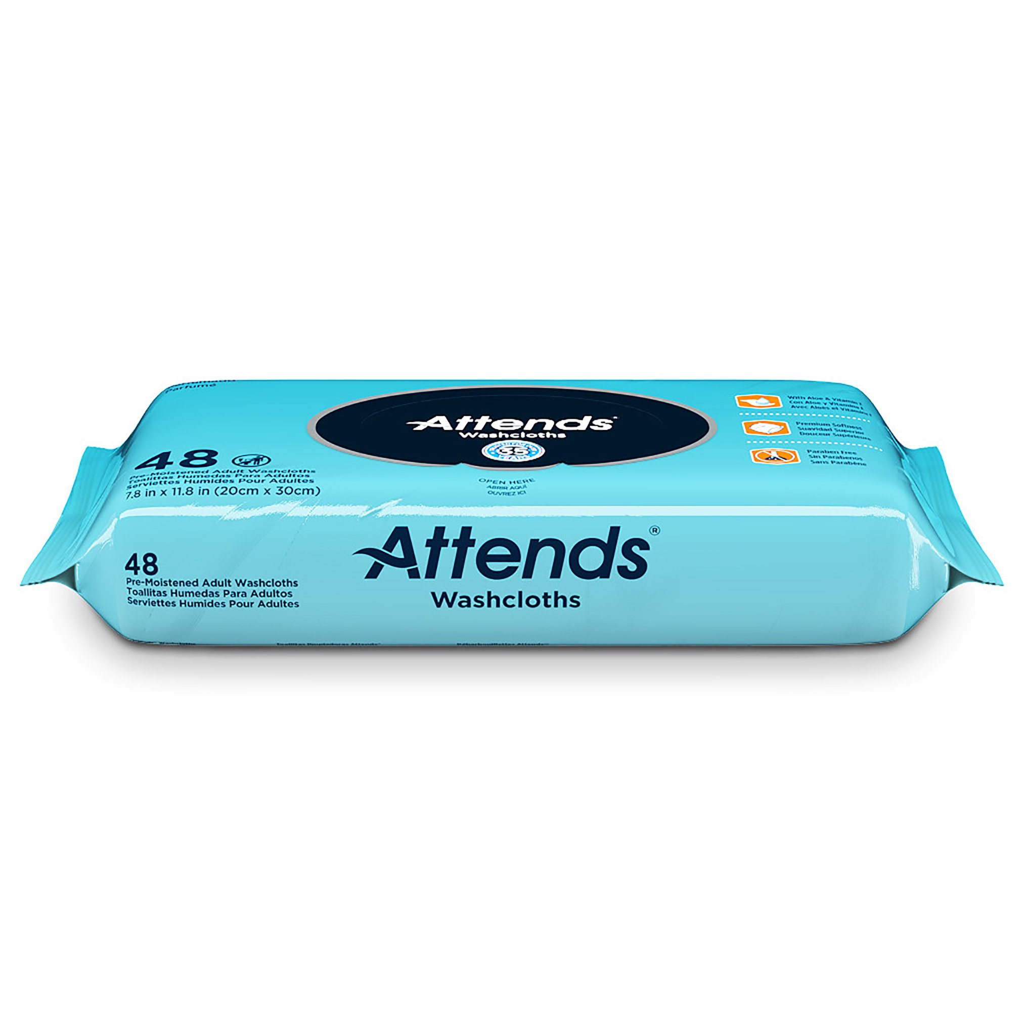 Attends Healthcare Products - WCPP1000 Attends® Scented Personal Cleansing Wipes with Aloe and Vitamin E