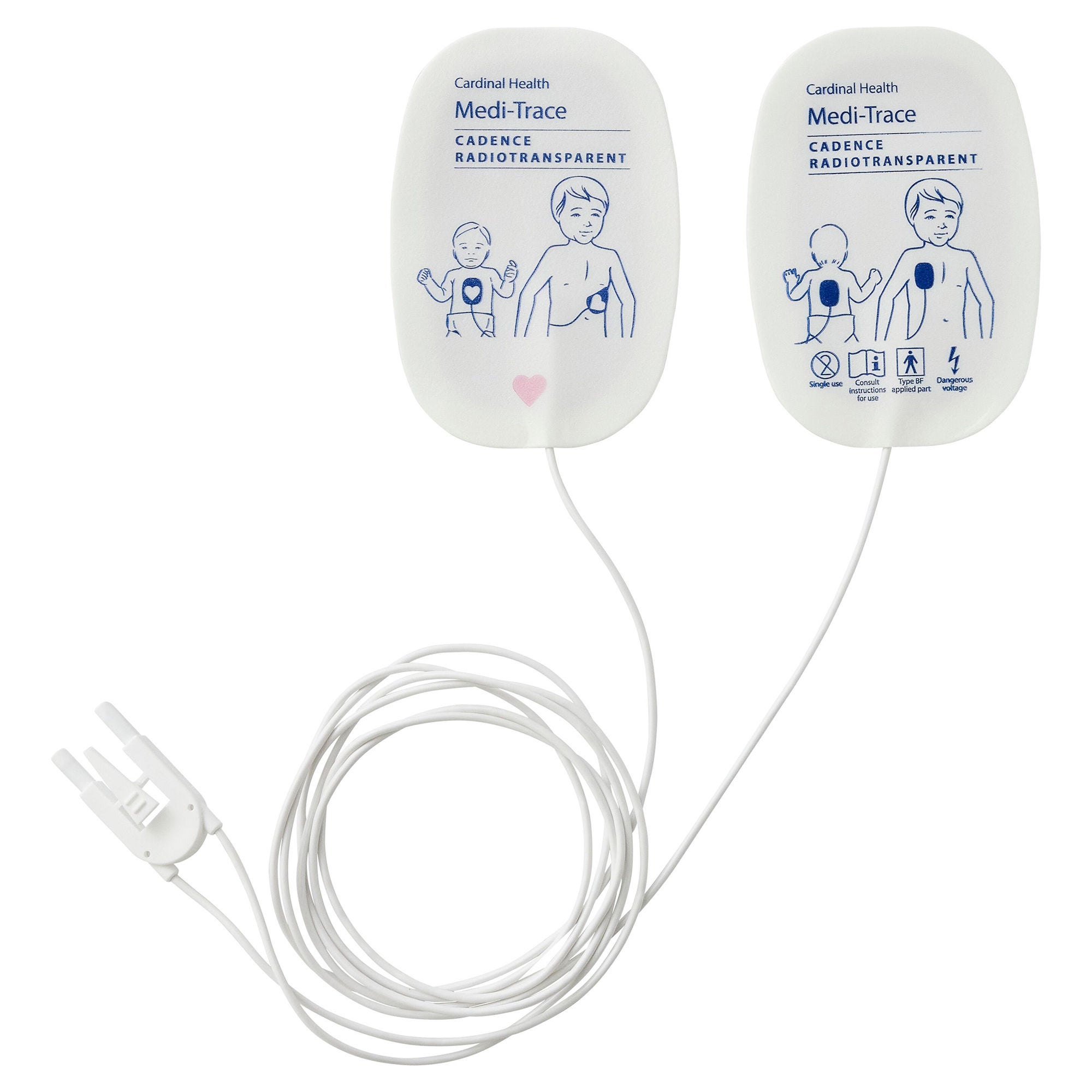 Cardinal - 22770P AED Defibrillator Pad Medi-Trace™ Plug Connector Pediatric