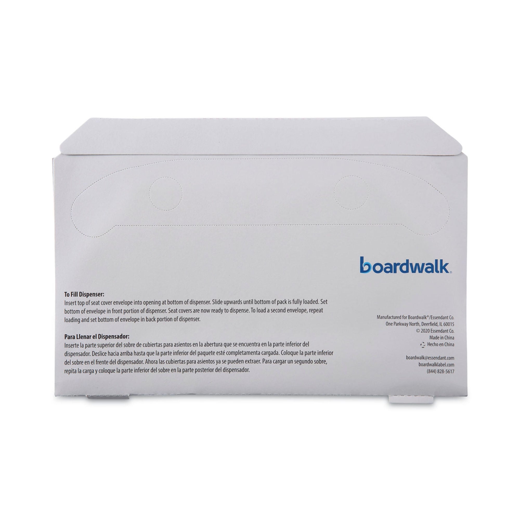 Essendant Co-United Stationers - BWKK1000B Toilet Seat Cover Boardwalk® Half Fold