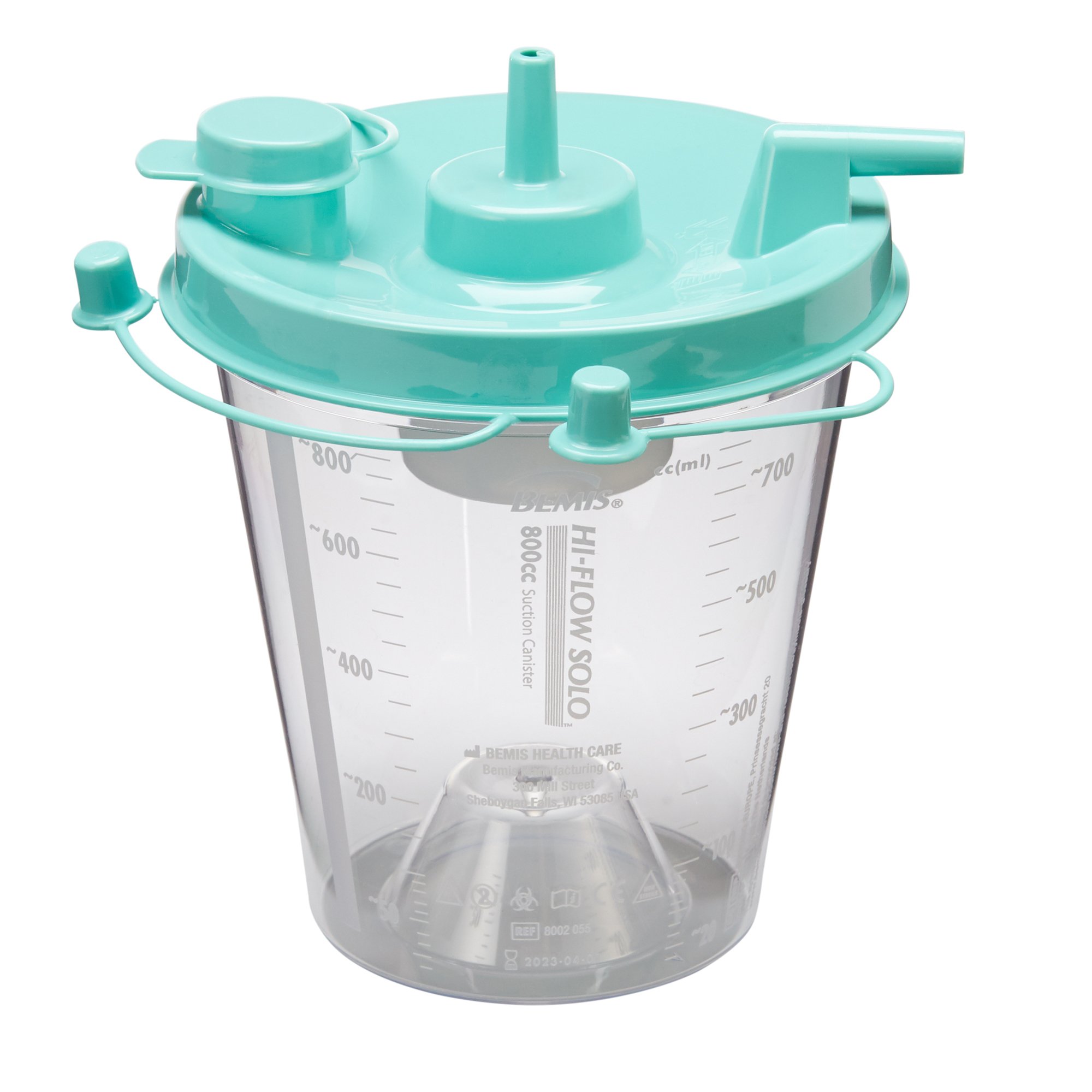 Bemis Healthcare 8002 055 - Hi-Flow™ Rigid Suction Canister for use with Bemis Quick-Drain™ Systems, 800 mL - 1/Each, 70/Case