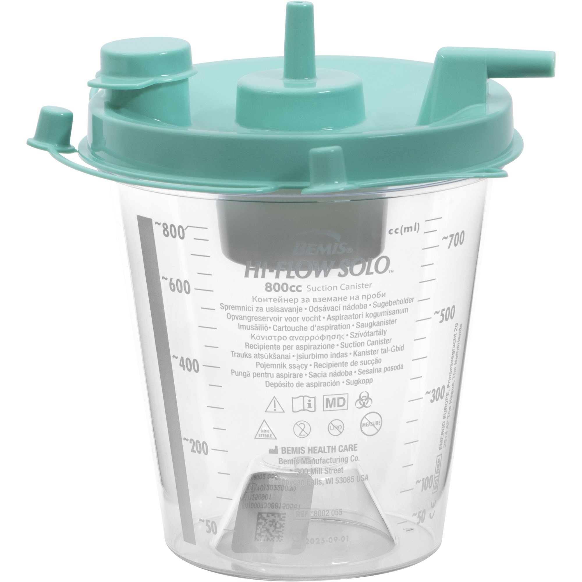 Bemis Healthcare - 8002 055 Hi-Flow™ Rigid Suction Canister for use with Bemis Quick-Drain™ Systems