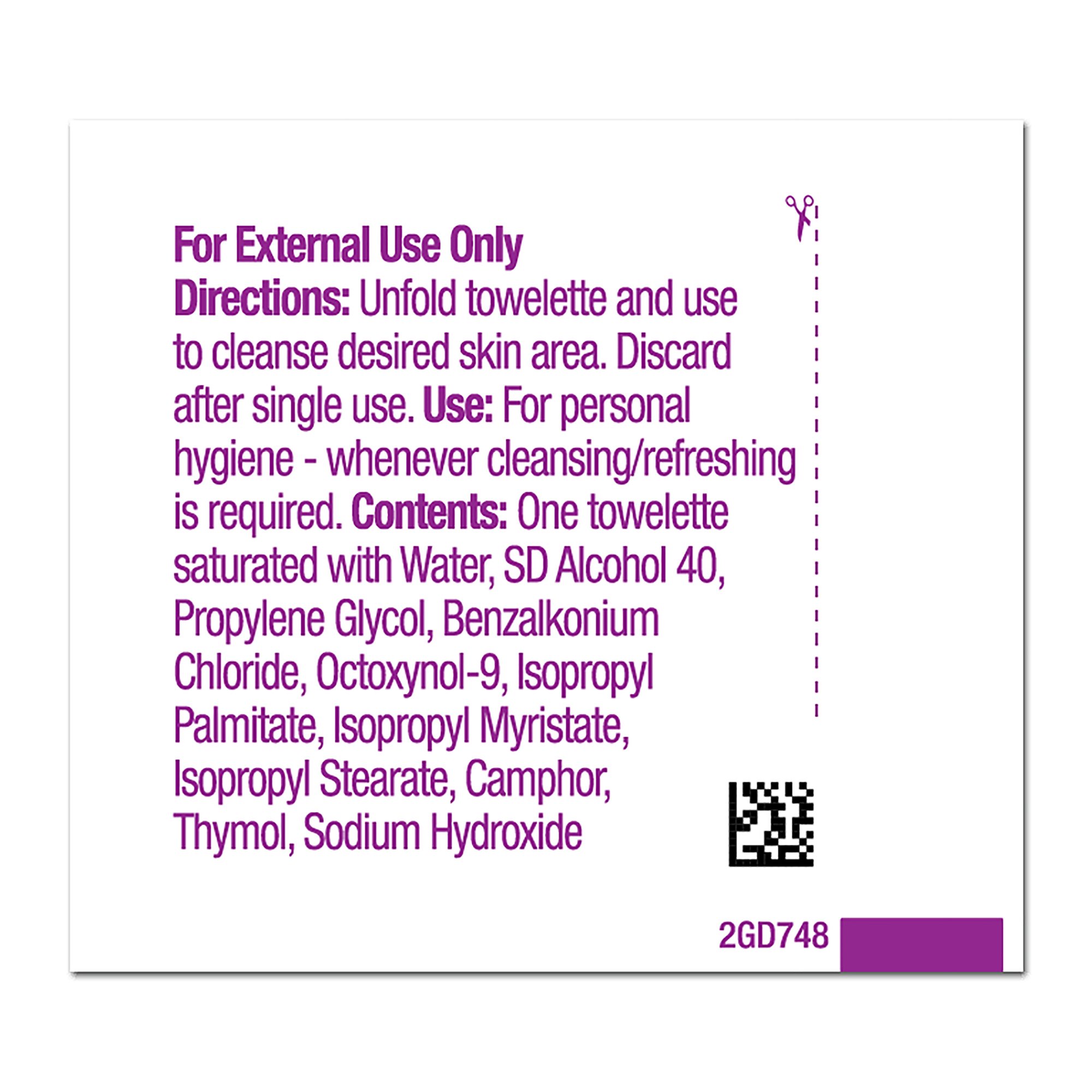 Professional Disposables - D74800 Hygea® Scented Obstetrical Towelette
