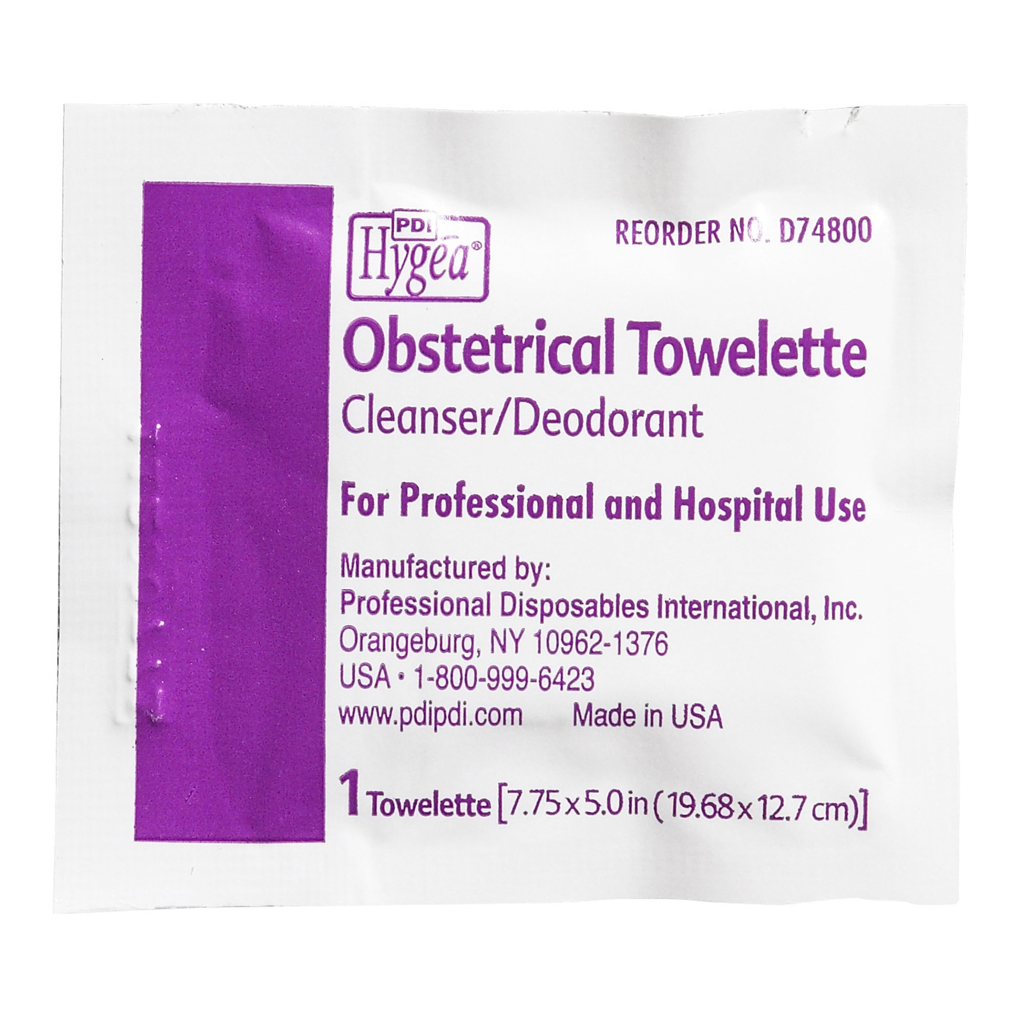 Professional Disposables - D74800 Hygea® Scented Obstetrical Towelette