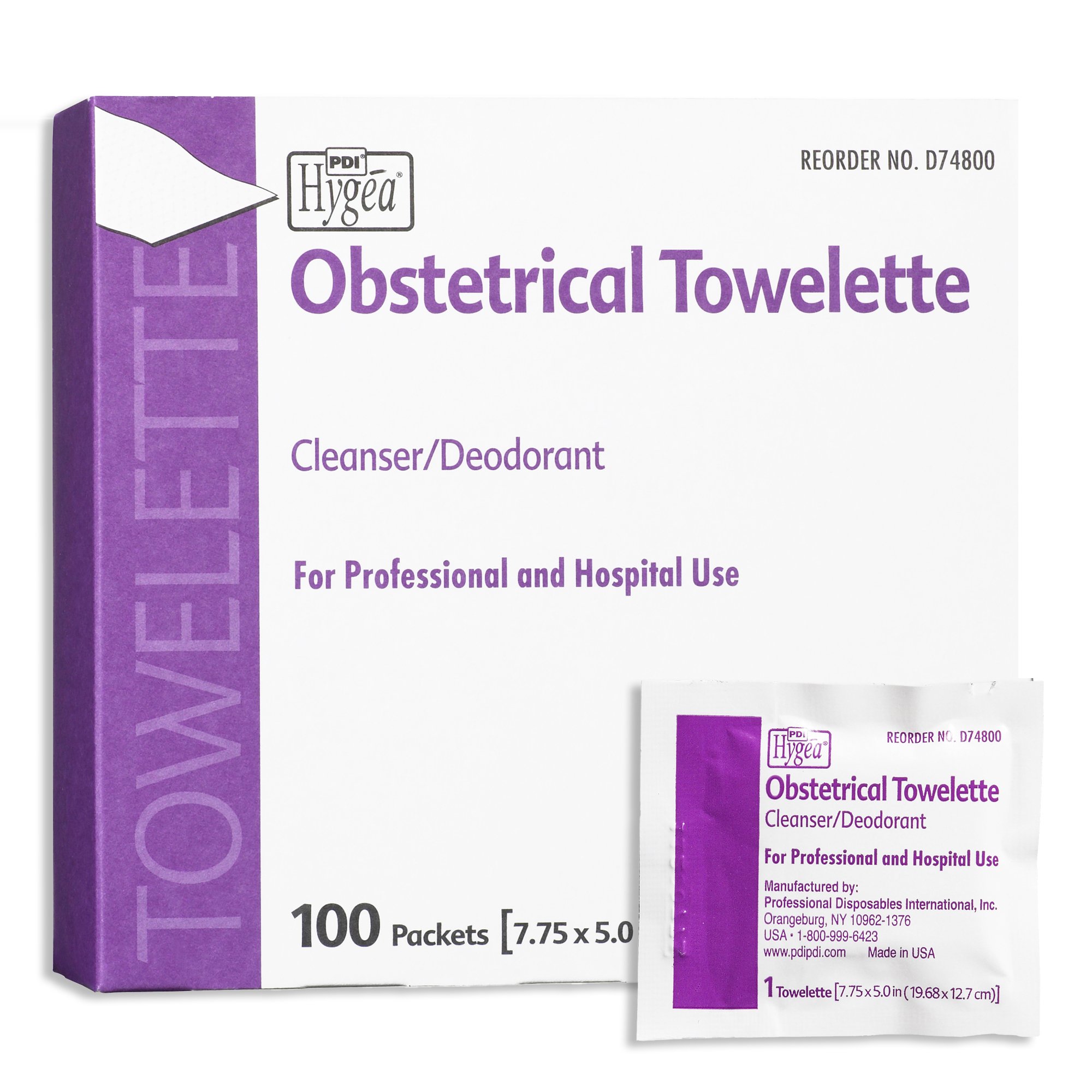 Professional Disposables - D74800 Hygea® Scented Obstetrical Towelette