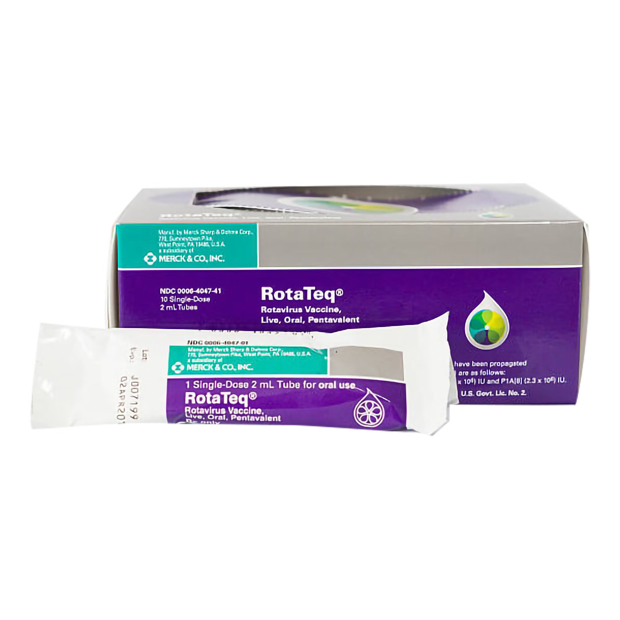 Merck - 00006404741 RotaTeq® Rotavirus Vaccine, Live, Oral Pentavalent Solution 2 mL