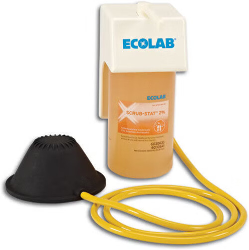 Ecolab - 92722065 Hand Hygiene Dispenser Scrubmate White Plastic Foot Pump 1000 mL Wall Mount
