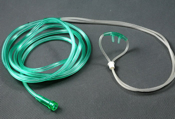 Amsino International - AS75080 Nasal Cannula AMSure® Adult Curved Prongs 7 Foot Tubing Low Flow Rate