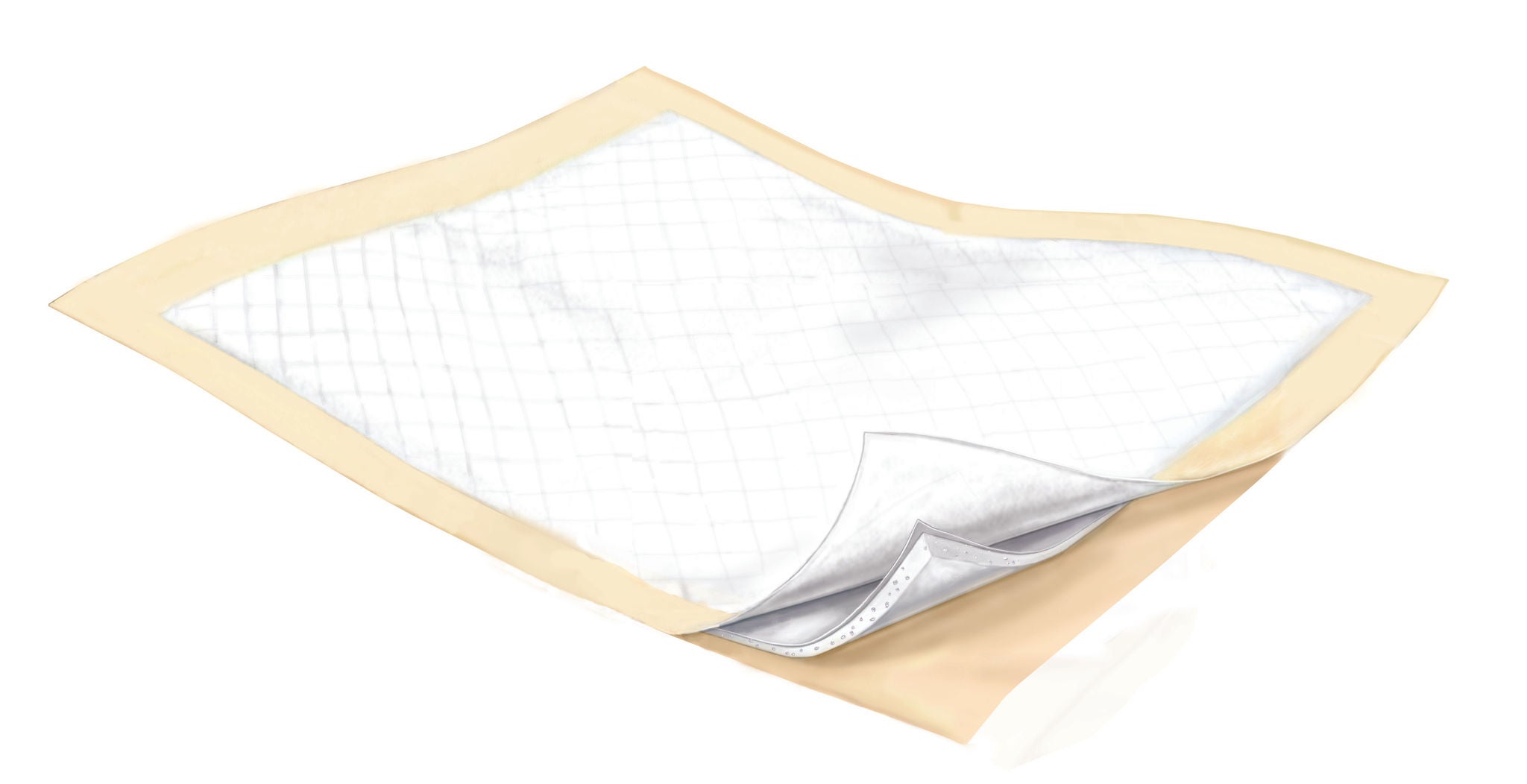 Cardinal - 6569N Disposable Underpad Wings™ 30 X 30 Inch Fluff / Polymer Heavy Absorbency