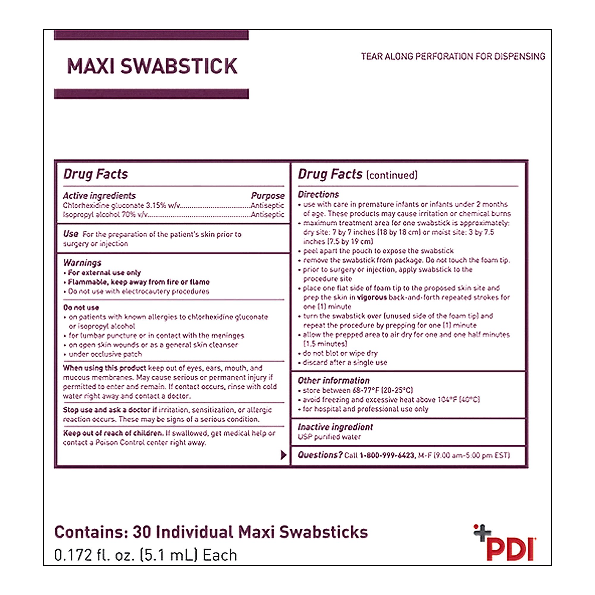 Professional Disposables - S41950 Prevantics® Maxi Swabsticks