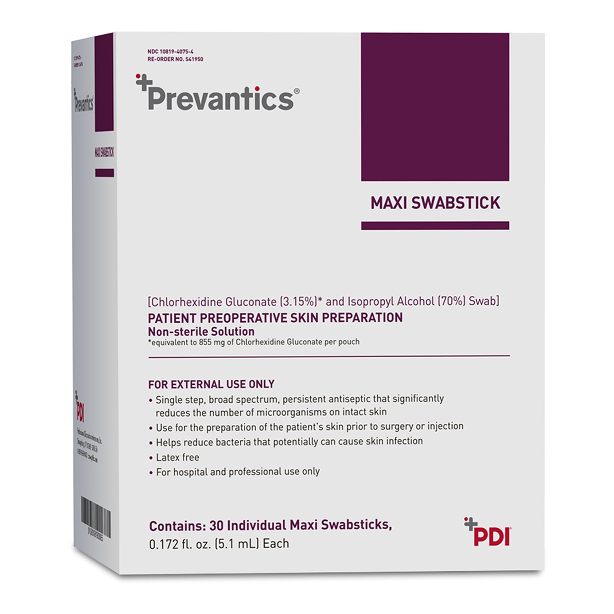 Professional Disposables - S41950 Prevantics® Maxi Swabsticks