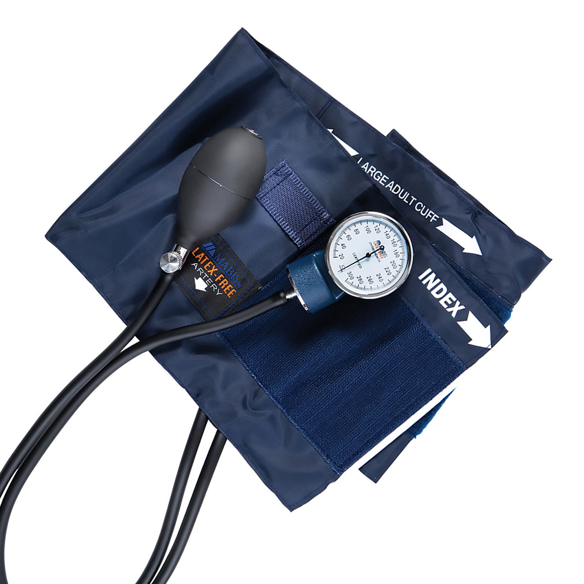 Mabis Healthcare - 09-141-017 Aneroid Sphygmomanometer Unit MABIS®Precision Thigh Cuff Thigh Nylon Cuff 41 - 61 cm Pocket Aneroid