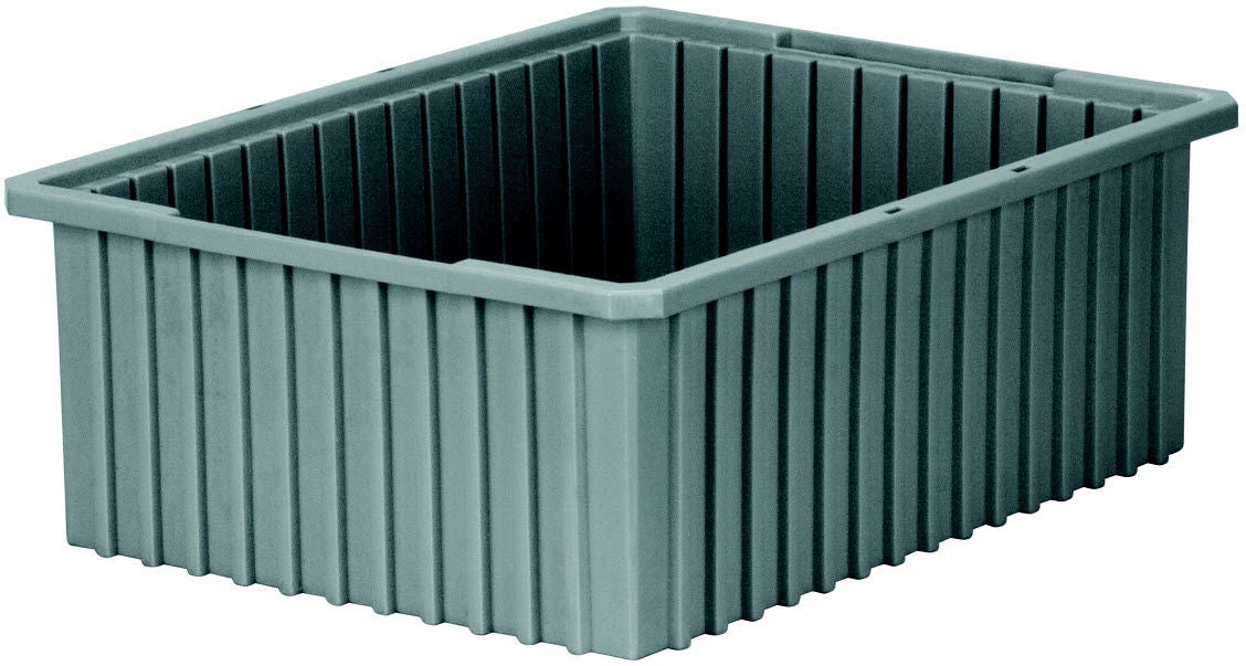 Akro-Mils - 33228GREY Storage Container Akro-Grid Gray Plastic 8 X 17-3/8 X 22-3/8 Inch